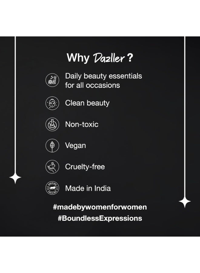Dazller All Day Lipcolour Quick Dry|Moisturizing Kokum Butter|Non-Transfer & Smudge-proof|8hr stay|Liquid Lipstick for Women|QDLC036 Amapola|6g - Image 4